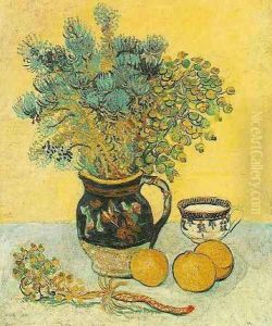 Majolica Jug With Wildflowers by Vincent Van Gogh