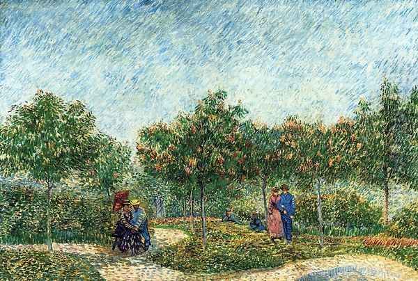 The Voyer d'Argenson Park in Asnieres - view 1