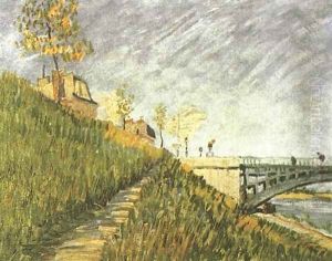 Banks Of The Seine With Pont De Clichy