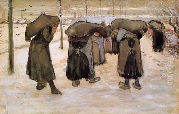 Woman Miners Carrying Coal - view 1