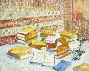 Still Life with Books, "Romans Parisiens"