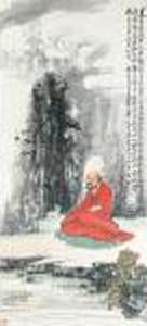 Lohan In Red by Wang Zhen