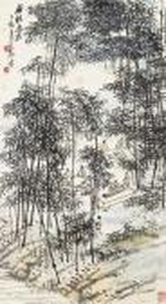 Resting In A Grove Of Bamboo - view 1