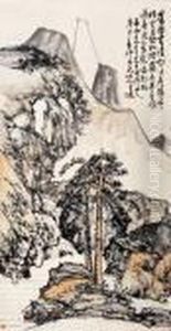 Wang Zhenwaterfall by Wang Zhen