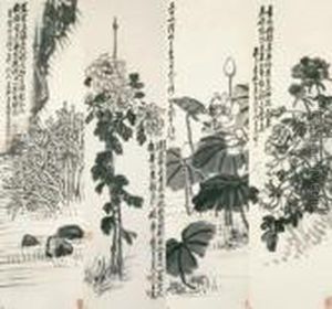 Flowers Of The Four Seasons by Wang Zhen