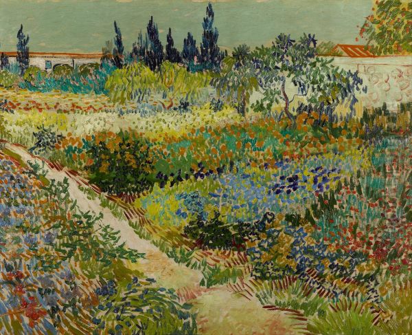 Flowering Garden With Path - view 1