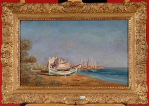 Etang De Martigues by Felix Ziem