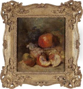 Still Life Of Pomegranates by Felix Ziem
