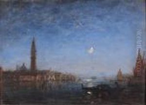 Clair De Lune Sur Le Bassin De Saint-marc A Venise