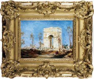 Paris, L'arc De Triomphe by Felix Ziem
