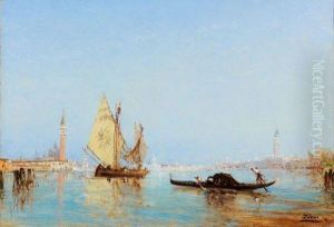 Venise, La Grande Lagune by Felix Ziem