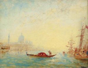 Venise, Le Grand Canal by Felix Ziem