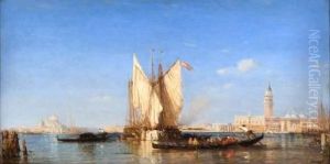 Pecheurs Et Gondoles by Felix Ziem