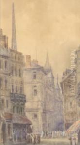 Rue Animee by Felix Ziem