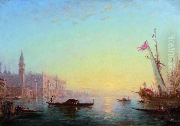 Venise - Gondoles Et Fregate - view 1