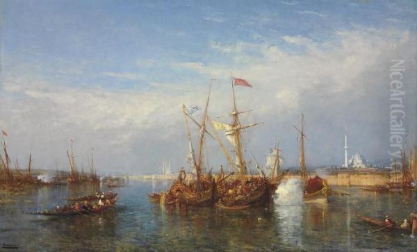 The Golden Horn, Constantinople by Felix Ziem