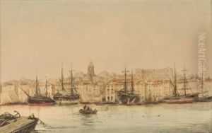 Le Port De Marseille by Felix Ziem