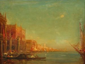 The Doges Palace, Venice by Felix Ziem