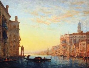 Venise, Le Grand Canal by Felix Ziem