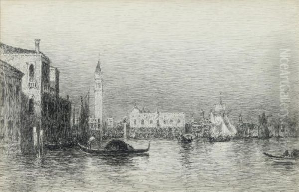A View Of Venice With The Doge's Palace And The San Marco In The Distance - view 1