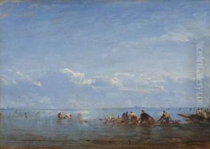 La Pose Des Filets De Peche by Felix Ziem