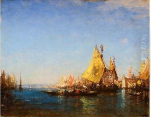 Venise, Le Grand Canal by Felix Ziem