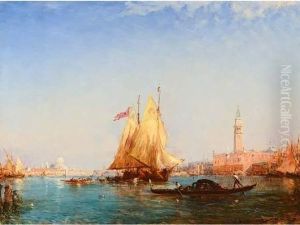Venise, La Lagune. by Felix Ziem