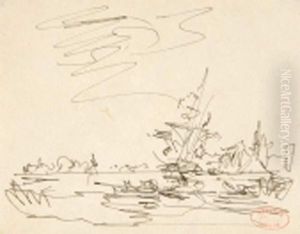 Marine Dans La Lagune by Felix Ziem