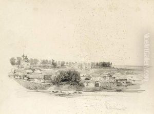 Paysage D'europe De L'est. by Felix Ziem