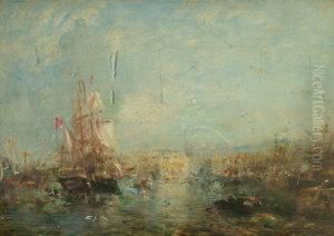 Vue De Marseilles by Felix Ziem