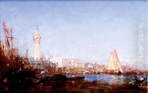 Gondoles Et Voiliers, Bassin De Venise