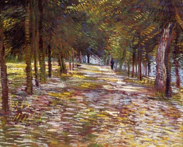 Avenue in the Voyer-d'Argenson Park at Asnieres - view 1