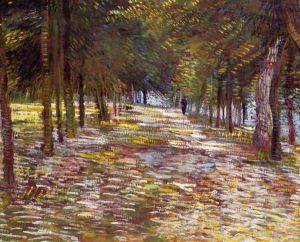 Avenue in the Voyer-d'Argenson Park at Asnieres by Vincent Van Gogh