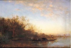 Gondole Dans La Lagune