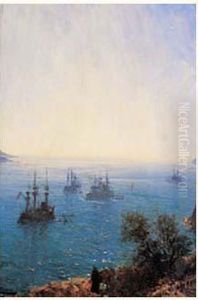 Villefranche by Felix Ziem