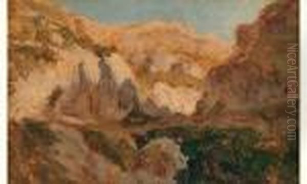 Rochers Du Rove, Pres Marseille, Circa 1860 - view 1