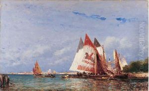 Vue De Venise De La Lagune by Felix Ziem