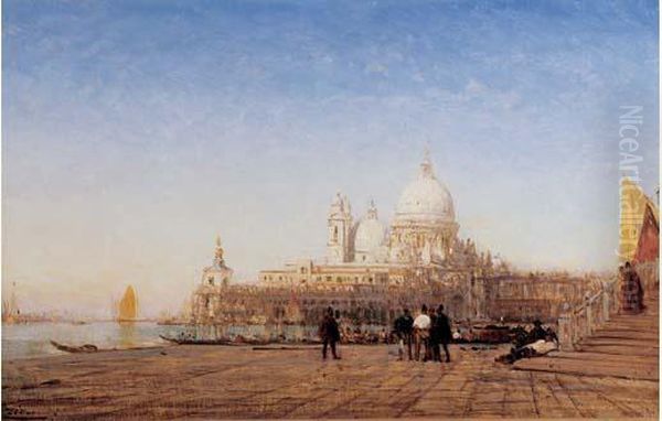 La Salute Vue Depuis Le Quai Des Esclavons, Circa 1890 - view 1