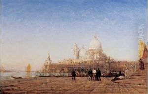 La Salute Vue Depuis Le Quai Des Esclavons, Circa 1890