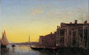 Venise, Gondole Sur Le Grand Canal