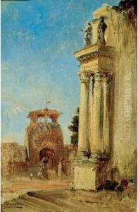 Porte A Istanbul by Felix Ziem