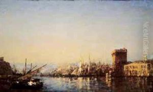 Le Vieux Port De Marseille by Felix Ziem