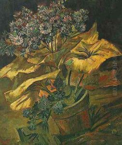 Cineraria In A Flowerpot by Vincent Van Gogh