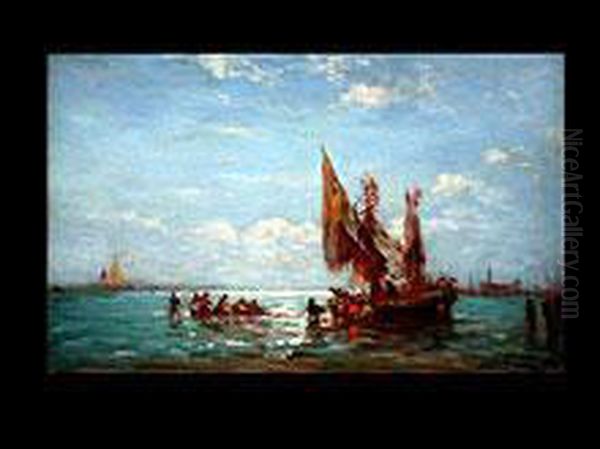 Schiffe In Der Lagune Vor Venedig - view 1