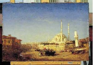 Constantinople. Huile Sur Bois Signee En Bas A Gauche Constantinople. Huile Sur Bois Signee En Bas A Gauche