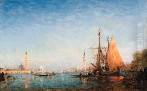 Venice, Vue Du Grand Canal (venice, View Of The Grand Canal) by Felix Ziem