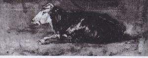 Lying Cow by Vincent Van Gogh