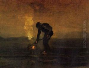 Peasant Burning Weeds