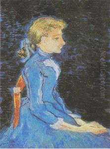 Portrait Of Adeline Ravoux II by Vincent Van Gogh