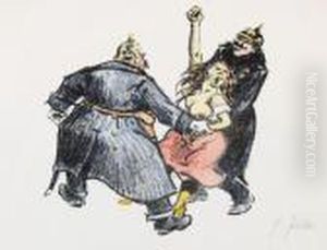 Verhaftung by Heinrich Zille